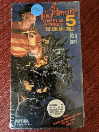 A Nightmare On Elm Street 5: The Dream Child (vhs) Rare Uncut In Shrink