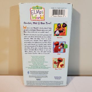 Elmo ' s World - Families,  Mail and Bath Time (VHS,  2004) - HTF EXTREMELY RARE 3