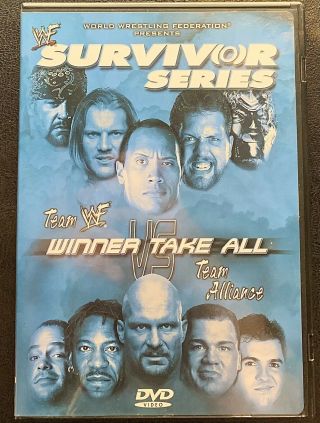Wwf Survivor Series 2001 Dvd Wwe Wrestling Out Of Print Rare