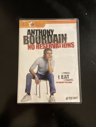 Anthony Bourdain: No Reservations Dvd 2007 4 - Disc Set Travel Channel Oop Rare