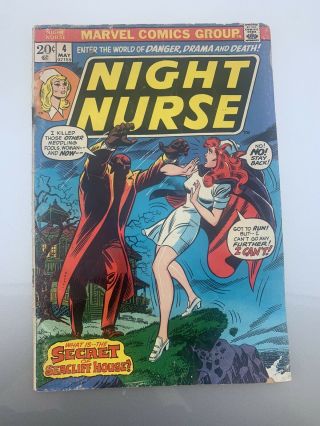 Night Nurse 4 Final Issue Very Rare (1973) Very Rare Has Issues Still Awesome