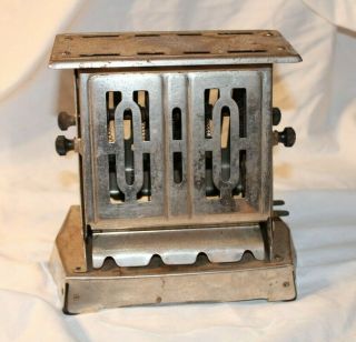Vintage Antique Meteor Electric Toaster 2 - Slice Manning Bowman And Co.  Rare