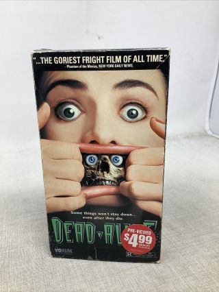 Dead - Alive (vhs,  1993) Rare Unrated Horror Oop Vidmark Peter Jackson