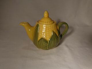 Rare Shawnee Pottery 65 Handpainted Corn King Individual 10 Oz Teapot - Nr