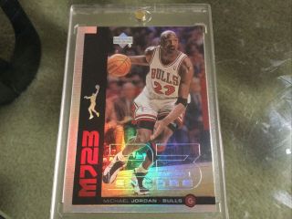 Michael Jordan Ud Encore Mj23 M9 Rainbow Refractor Sp Rare Chicago Bulls Gemmint