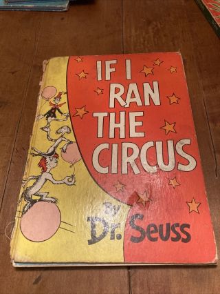 Dr.  Seuss If I Ran The Circus Hardcover 1984 Rare Book Club Edition