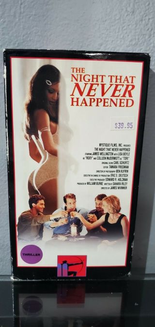 The Night That Never Happened (vhs,  1997) Rare Erotic Drama