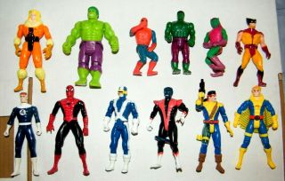 Marvel Superhero Action Figure Set 1970s And 80s Rare Figures? Spm Hulk