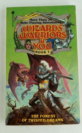 Rare Wizards Warriors And You 1: The Forest Of Twisted Dreams Rpg Gamebook Cyoa