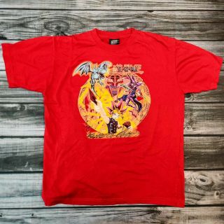 Rare Vintage 1996 Yu - Gi - Oh King Of Games Red T - Shirt Sz Youth Boys Xl