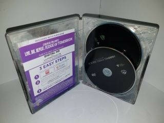 Edge of Tomorrow Blu - ray DVD Rare Steelbook 3