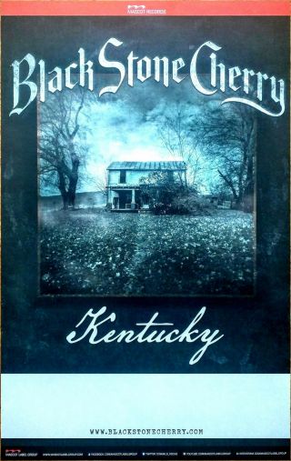 Black Stone Cherry Kentucky Ltd Ed Rare Tour Poster,  Bonus Rock Poster