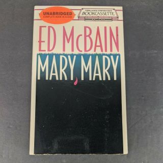 Mary,  Mary By Ed Mcbain Audio Book On Cassette Tape Unabridged Novel Rare