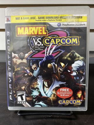 Marvel Vs.  Capcom 2 Gamestop Exclusive Collectible Case Ps3 Rare No Game