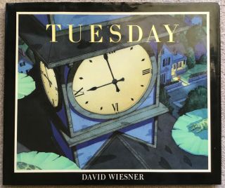 Rare Vg 1991 Hardcover Dj First Edition Caldecott Winner Tuesday David Wiesner