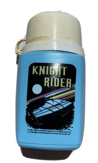 Vintage 1983 Knight Rider Thermos Universal Studios Oem Rare Htf