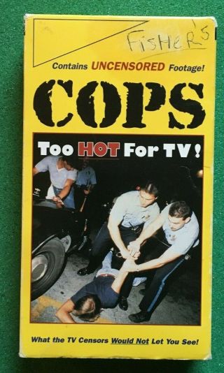 Cops - Too Hot For Tv - Rare Police Uncensored Footage Vhs,  Bonus Dvds