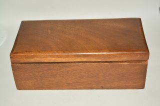 Vintage Handmade Wooden Box Toolbox 11.  25 X 5.  5 X 4.  5 " Rare