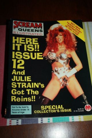 Scream Queens Illustrated Special Collector In Nm Rare Black Cover