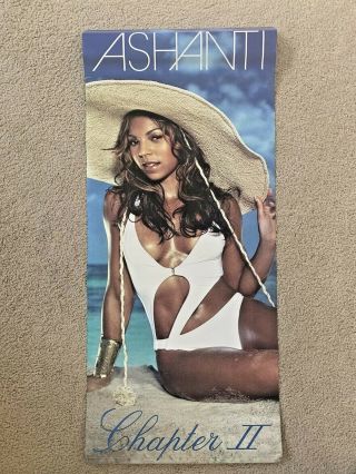 Ashanti Chapter 2 Ultra Rare Vinyl Wall Banner 18x40 2 Sided Promo Poster