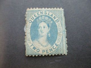 Queensland Stamps: 1862 - 63 Chalon - Rare - Must Have (n244)