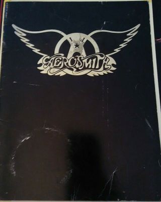 1977 Aerosmith Concert Program Draw The Line Tour Book Walk This Way
