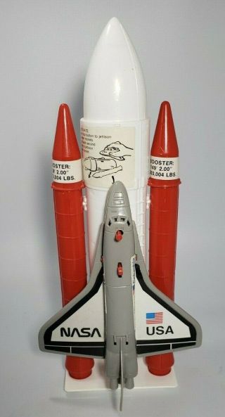 Aerospace Rare Vintage Processed Plastic Co.  Nasa Space Shuttle Launch Toy