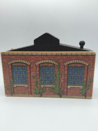 Thomas Wooden Railway Rare 1992 1st Version Single Engine Shed Staples Roof