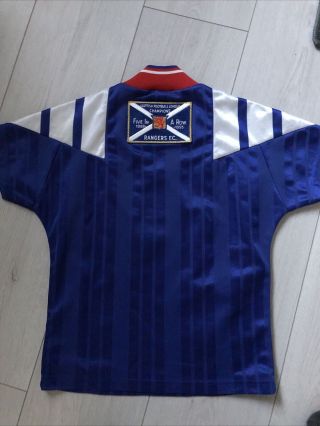 Limited Edition Youth Rangers Shirt 1992 1994 Vintage Rare Football Strip Adidas 2