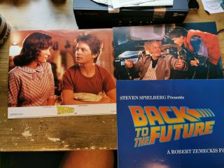 Back To The Future Rare Uk Press Kit Steven Spielberg Lobby Card Photo 1985