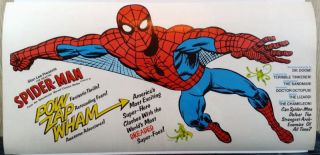 Rare 1977 Spider - Man Pocket Book Promotional Poster 12 " X25 " Marvelmania