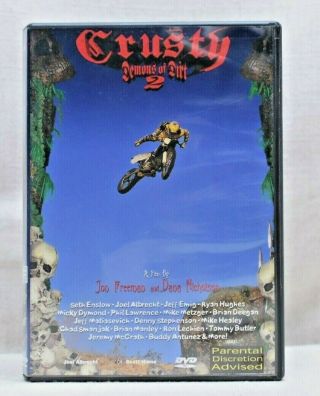 Crusty Demons Of Dirt 2 Dvd 1996 Motocross Dirt Bike Fleshwound Films Rare Htf