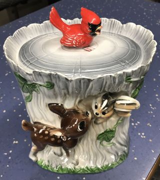 Bambi Cookie Jar Disney Vintage Disneyland Ruggles China & Gift House Rare
