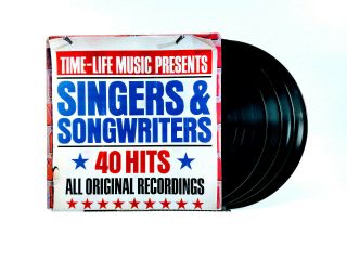 Rare Time Life Singers & Songwriters 40 Hits 4x Lp Vinyl Record R103 - 31 Lps Vg,