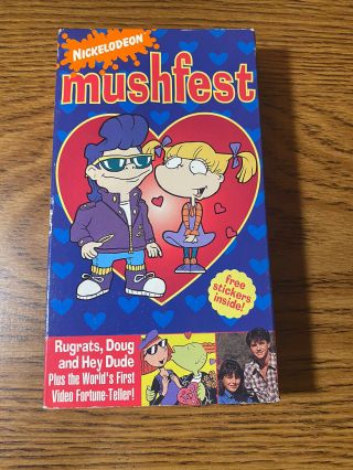 Mushfest Vhs Nickelodeon Falls In Love Rugrats,  Hey Dude,  Doug (rare)