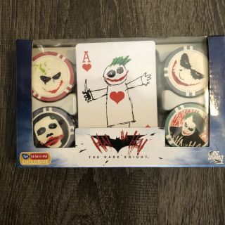 Batman Joker Fye Suncoast Exclusive Poker Cards & Chips Set Cib Rare