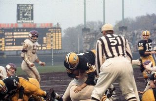1960 Photo Slide Paul Hornung Packers Golden Boy In Rare Color For Td