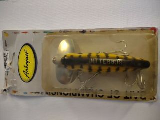 Vintage Fred Arbogast Musky Jitterbug Fishing Lure,  Rare Color