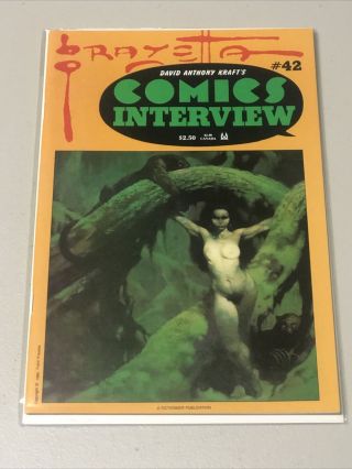 Comics Interview 42 Frank Frazetta Rare Iconic Cover