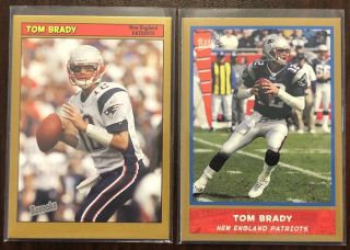2004 & 2004 Topps Bazooka Gold 150 Tom Brady Patriots Grade Psa Rare