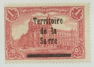 Stamps German Territoire De La Sarre Very Rare Mh Signed Bpp Cv:€.  2.  500 35