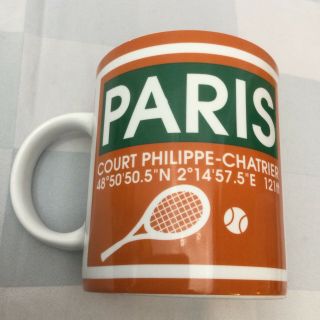 Rare Roland Garros Paris Court Philippe - Chatrier Promo Coffee Cup Mug