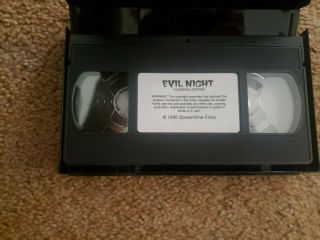 Evil Night VHS 1992 Rare SOV Horror Slasher 3