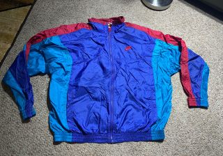 Vintage 90s Nike Rare Colorblock Windbreaker Nylon Jacket Mens Xl Hip Hop