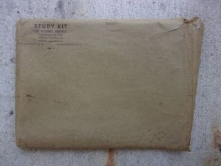 Rare 1946 Atomic Energy Study Kit In Envelope Nat 