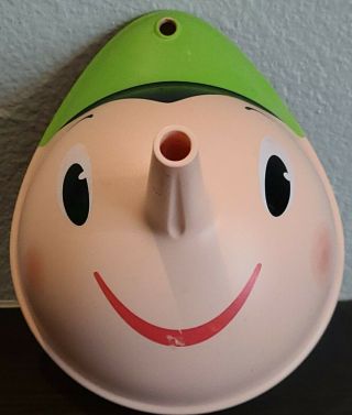 Rare & Unique Alessi Pinocchio Painted Funnel Italy " The Sweet Nosey " Retro