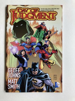 Day Of Judgment By Geoff Johns - Dc Oop Trade Paperback - Rare Graphic Novel Htf