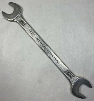Rare Vintage Proto / Plomb Tool Co.  3040 7/8 " X 13/16 " Open End Wrench Usa