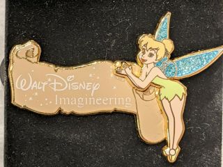 Disney Pin 66207 WDI - Tinker Bell Walt Disney Imagineering Scroll LE 300 RARE 3