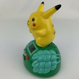 Rare Pokemon Pikachu Pokeball Talking Alarm Clock Great Vintage 1998 1999 3